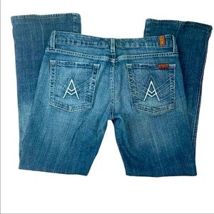 7 For All Mankind Womens Flare Leg Jeans Size 31